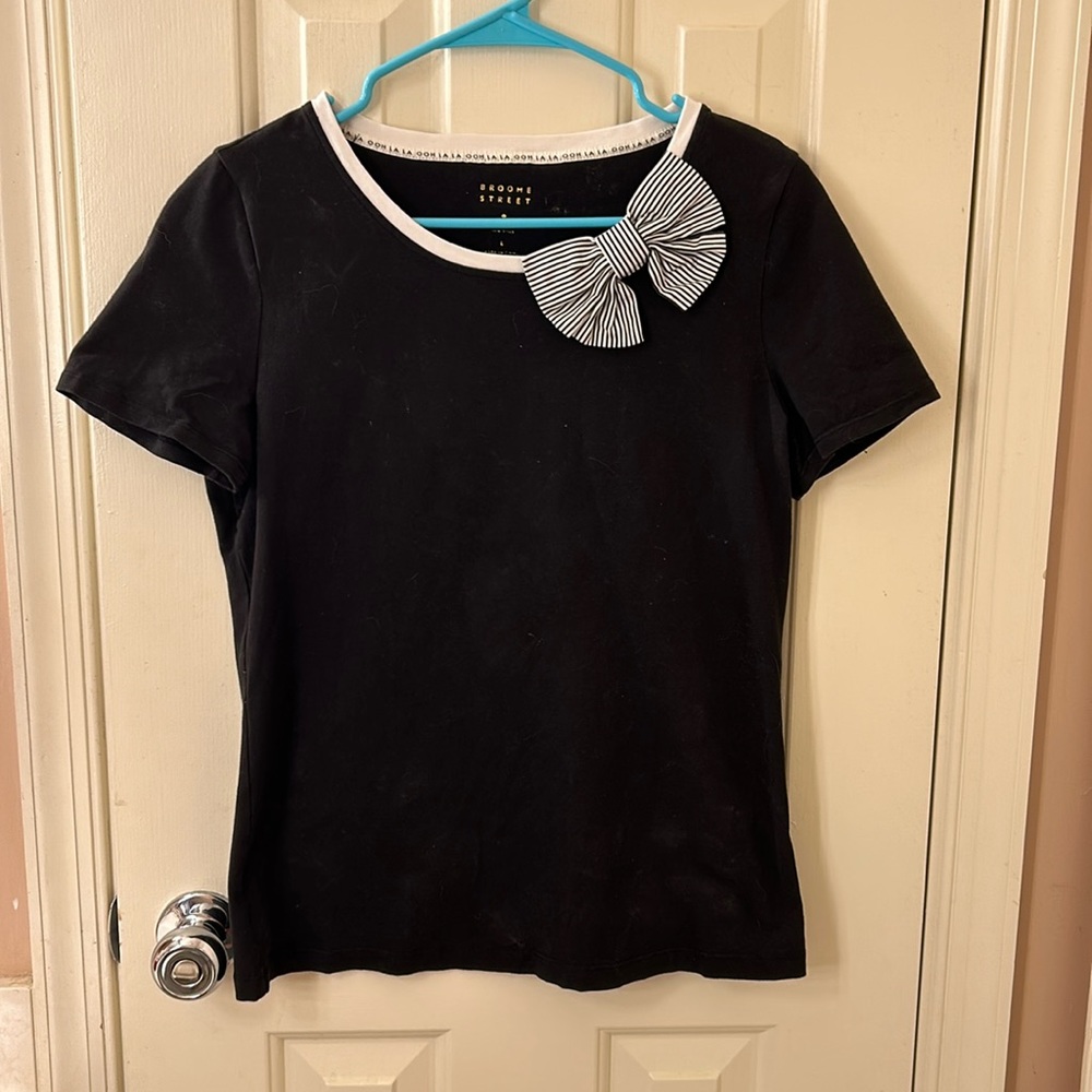 Cute black bow top
